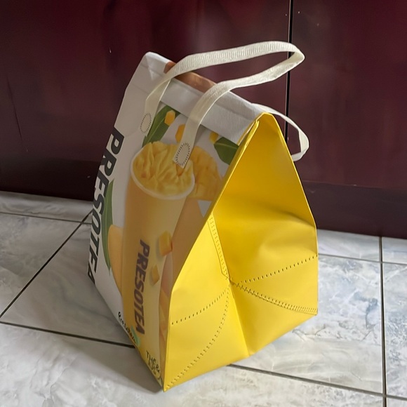 2x insulated cooler grocery tote bags bubble tea smoothie new - Picture 2 of 5